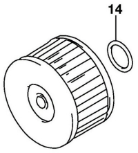 O-ring to seal the oil filter to the engine case (SPN# 09280-16005 or SPN# 09280-15007).