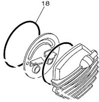 O-ring to seal the inner breather assembly to the cylinder head (YPN# 93211-05471)