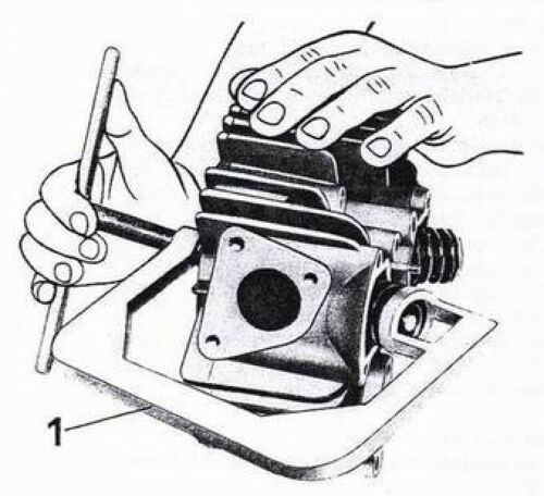 Moto Guzzi factory valve spring compressor tool.