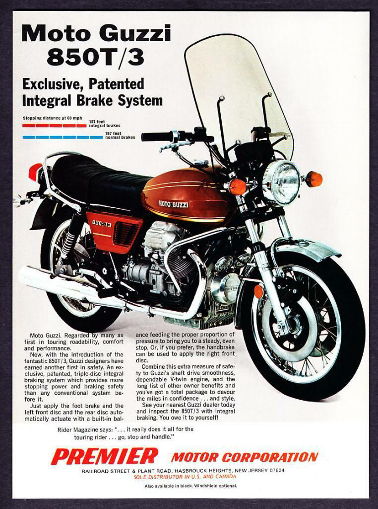 Advertisement - Moto Guzzi 850 T3