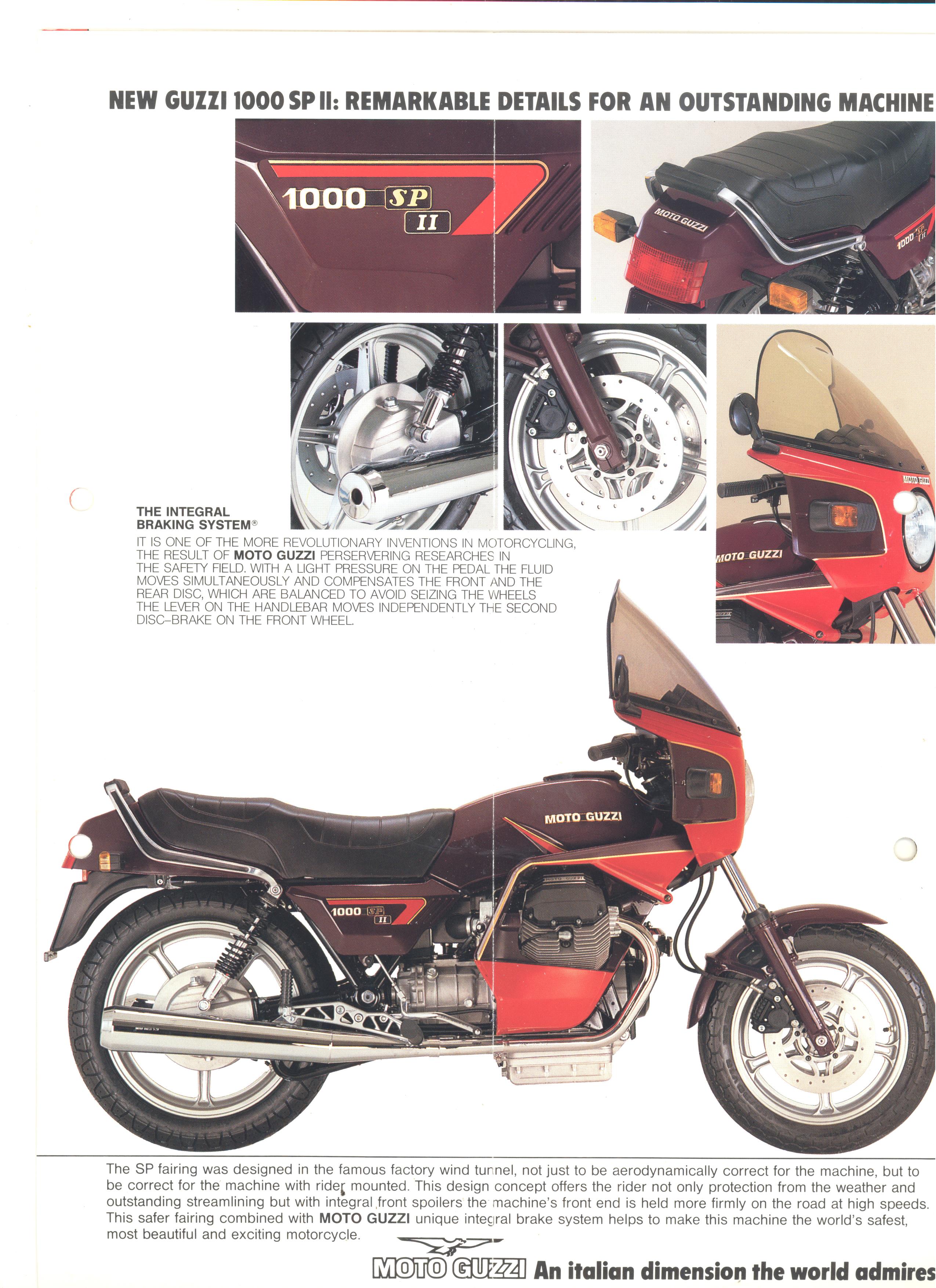 Moto Guzzi factory brochure: 1000 SP II