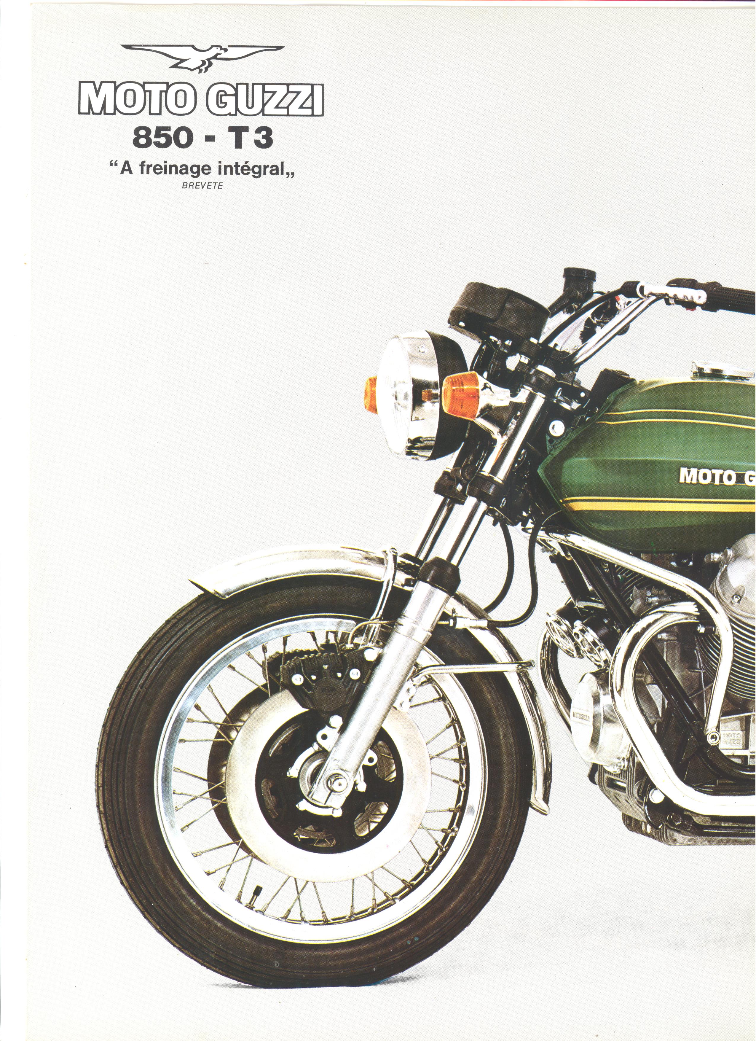 Moto Guzzi factory brochure: 850 T3