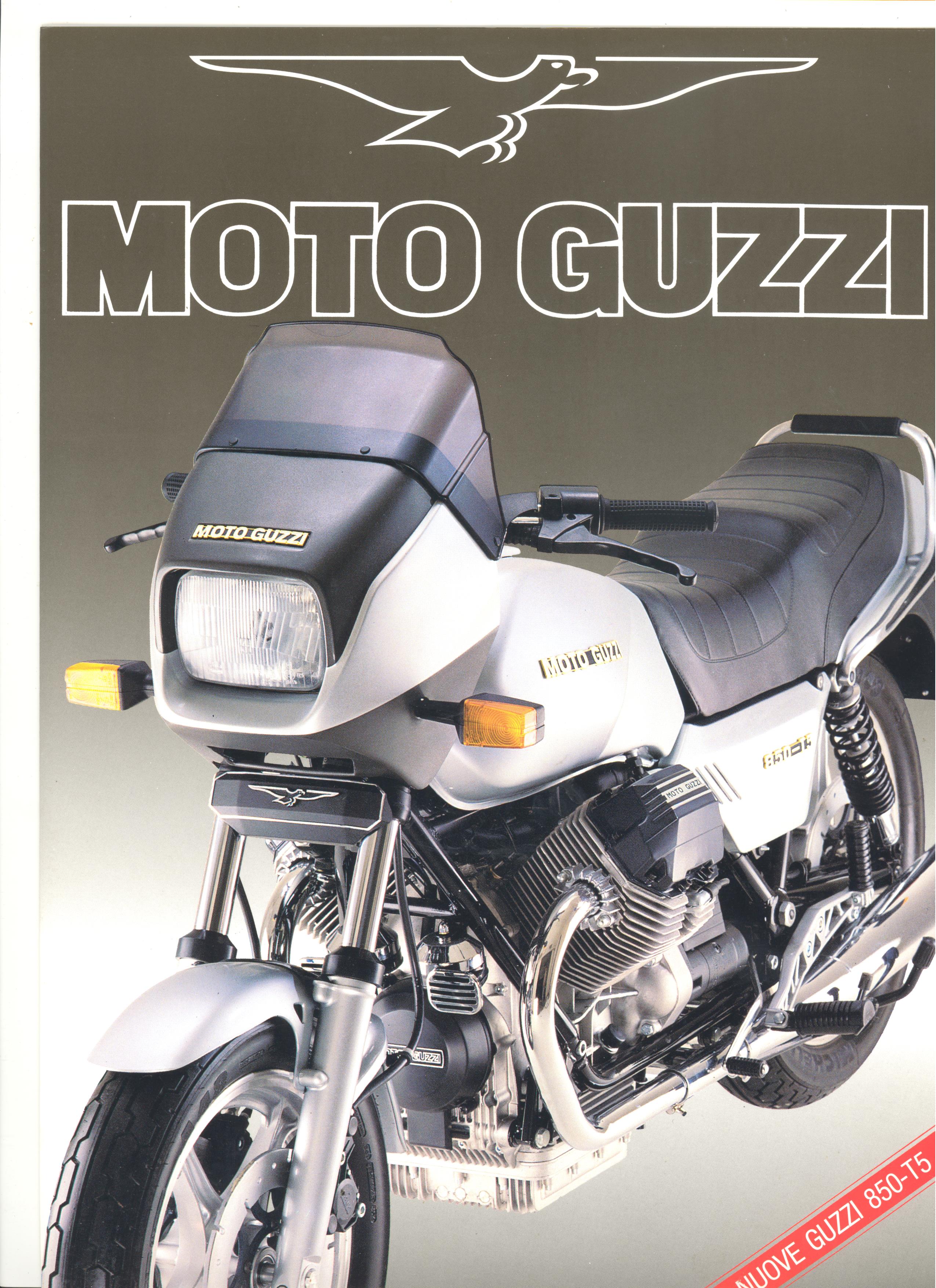 Moto Guzzi factory brochure: 850 T5