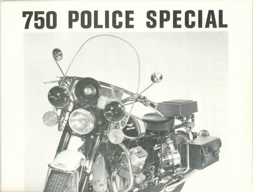 Moto Guzzi Ambassador Factory Brochure, Page 1 of 4.