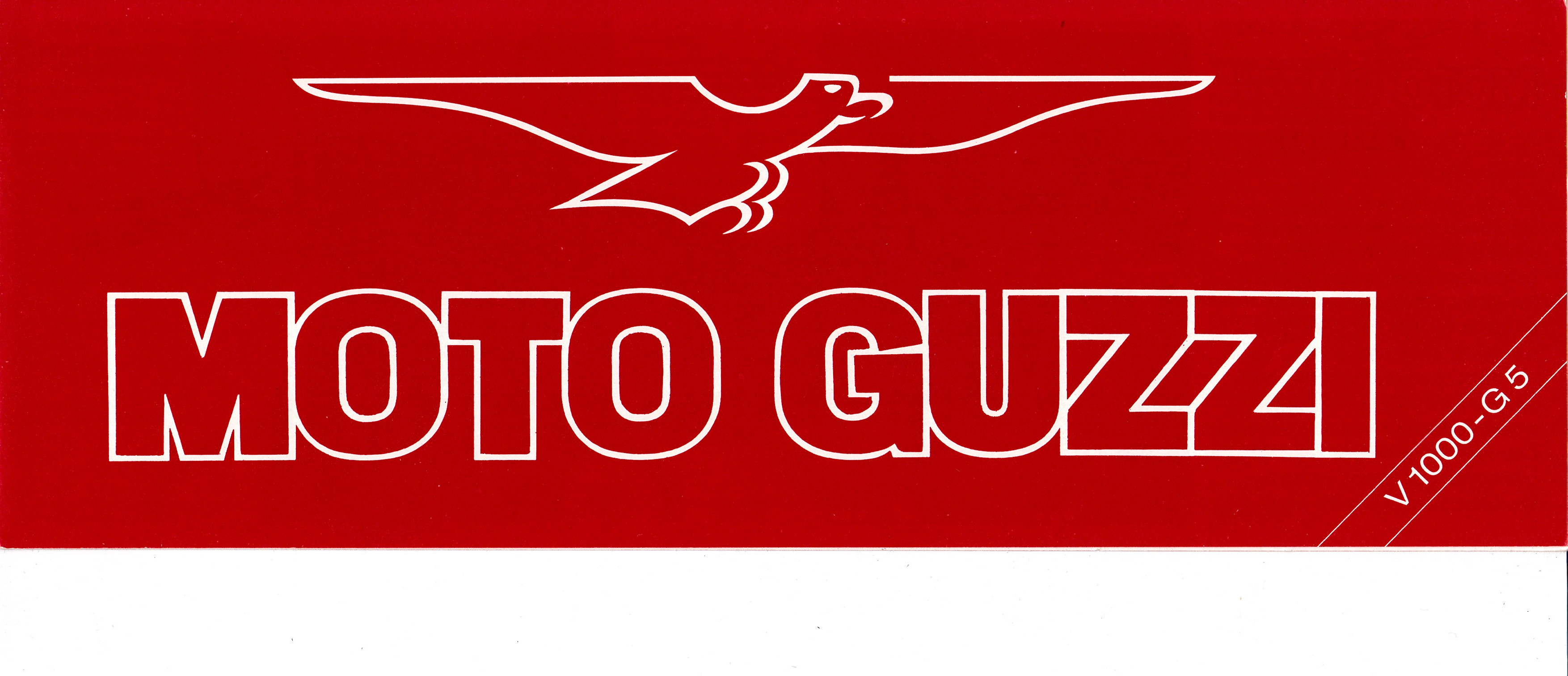 Brochure - Moto Guzzi V1000 G5 (folded style brochure)