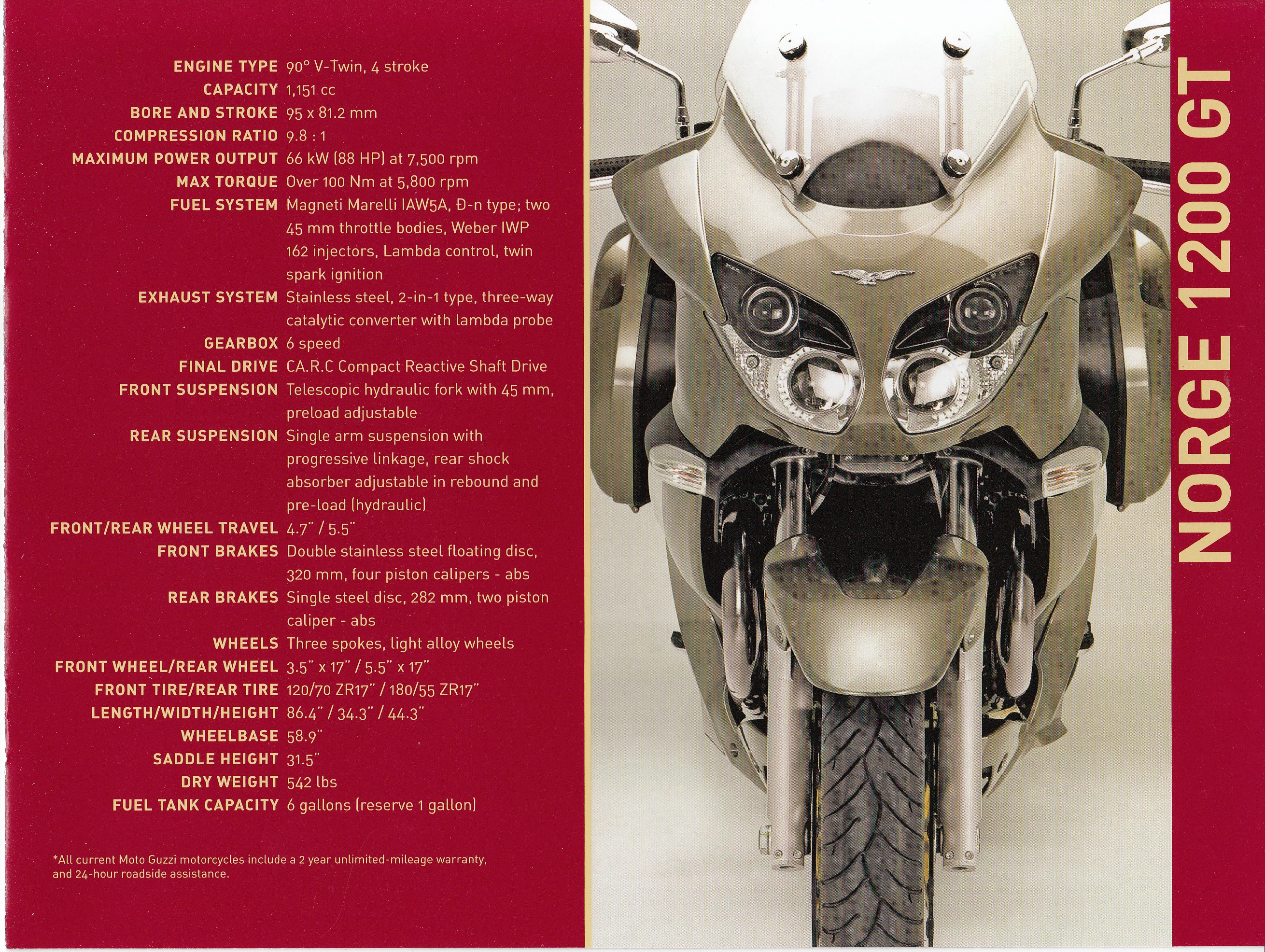 Brochure - Moto Guzzi model range 2009