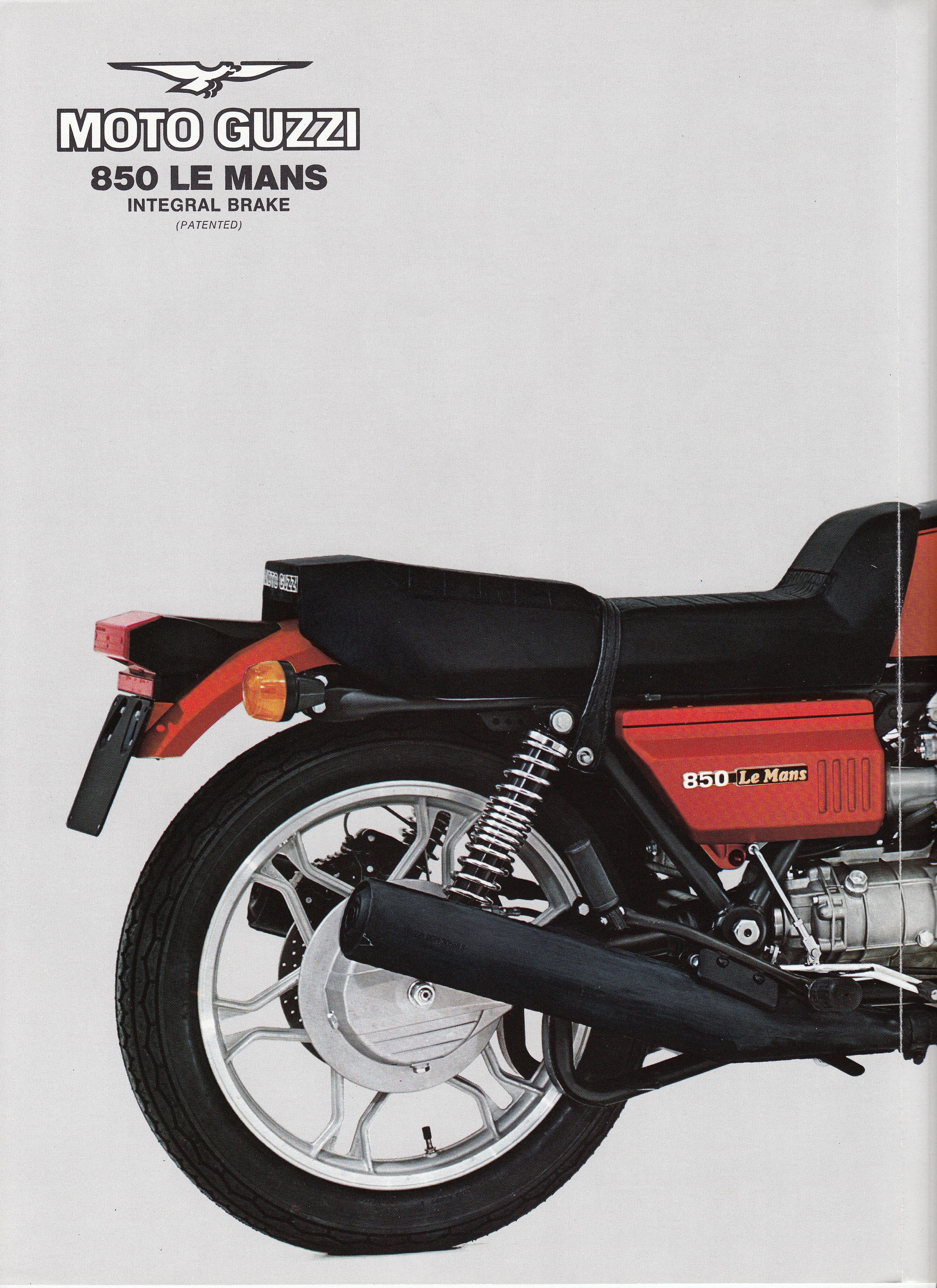 Moto Guzzi factory brochure: 850 Le Mans (red)