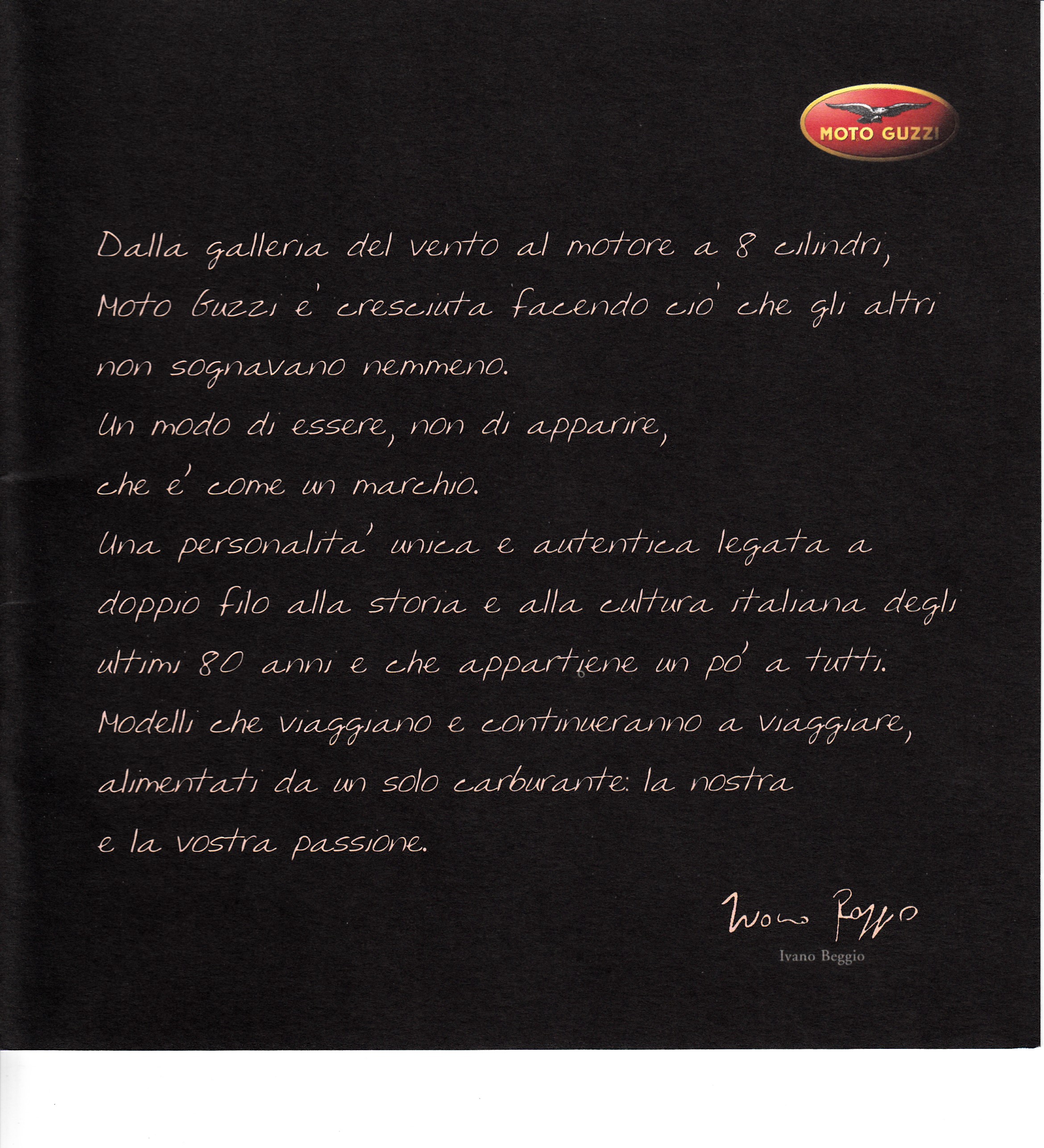 Brochure - Moto Guzzi Collection 2001