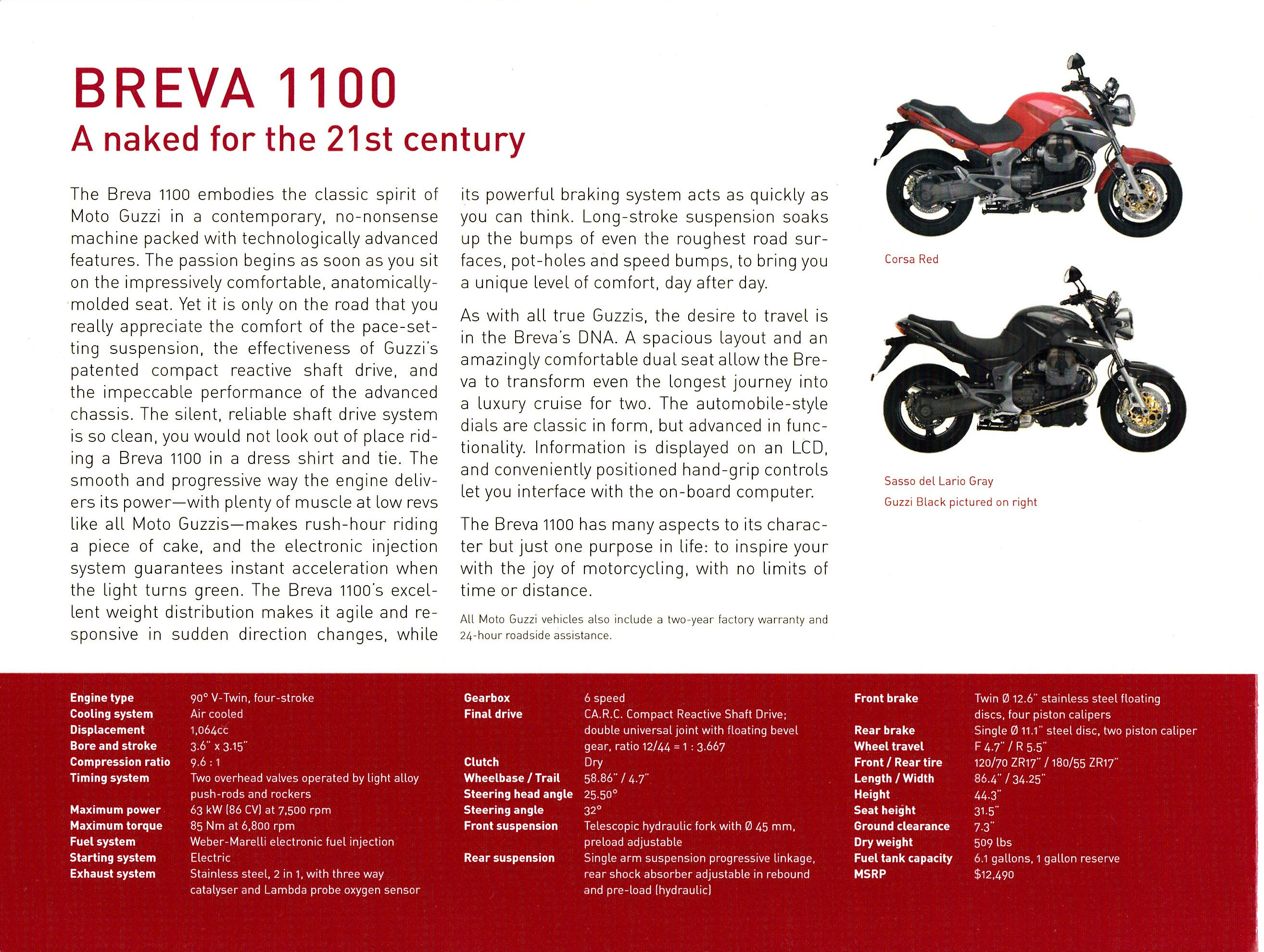 Brochure - Moto Guzzi Model Range 2007