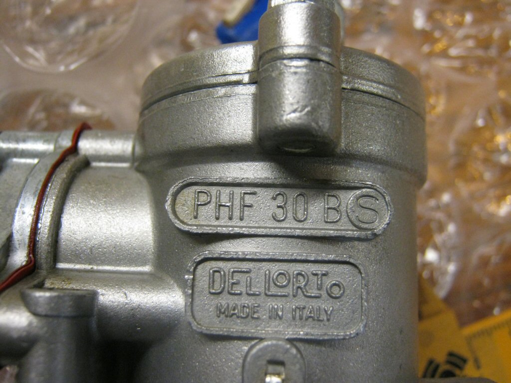 Dellorto PHF 30 carburetor fitment on a Moto Guzzi Eldorado.