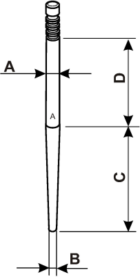 PHVA-PHBN carburetor slide needle.