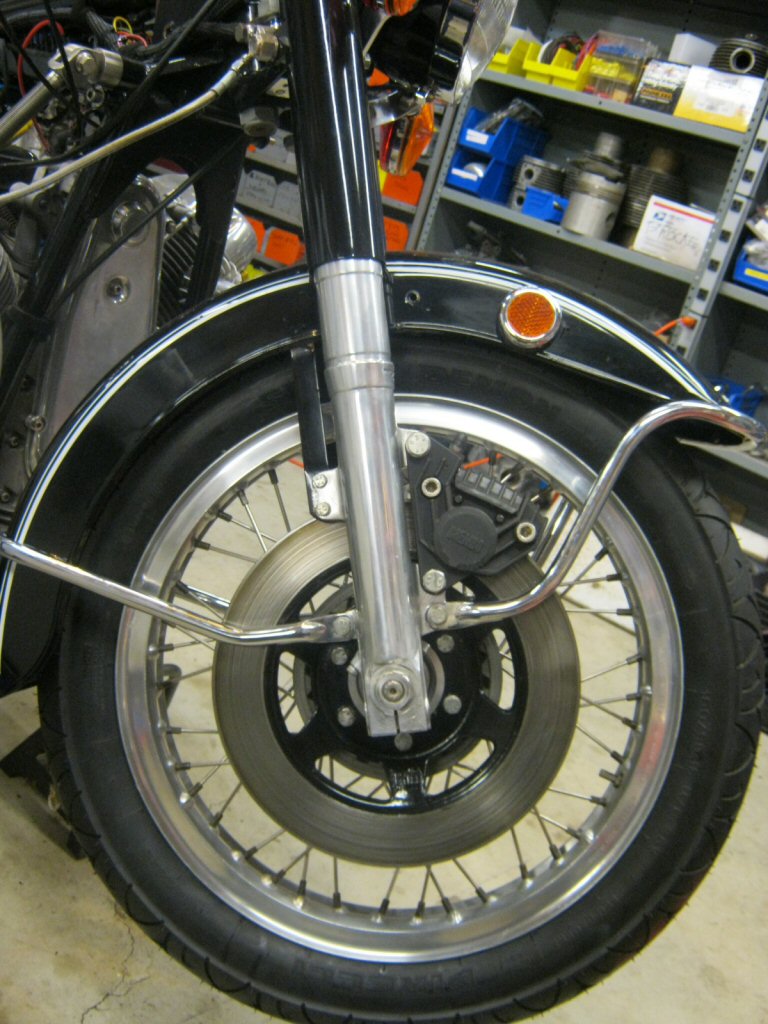 Disc brake fender stays.