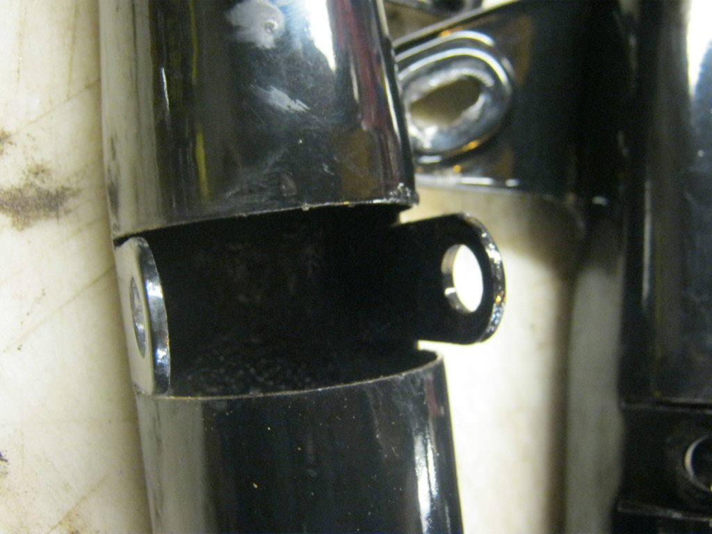 Disc brake fork shroud.