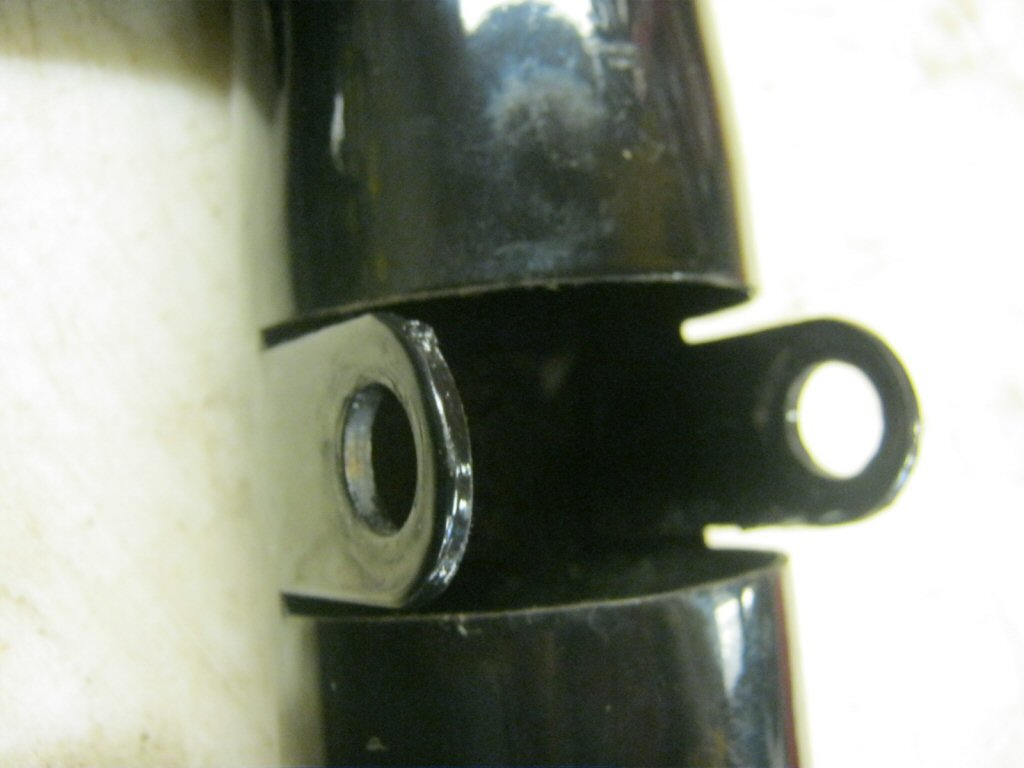 Disc brake fork shroud.