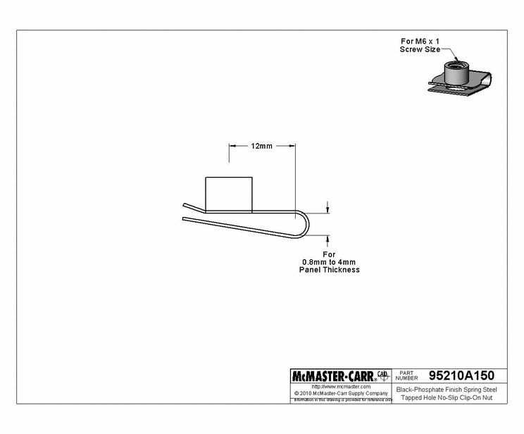 McMaster-Carr part number 95210A150