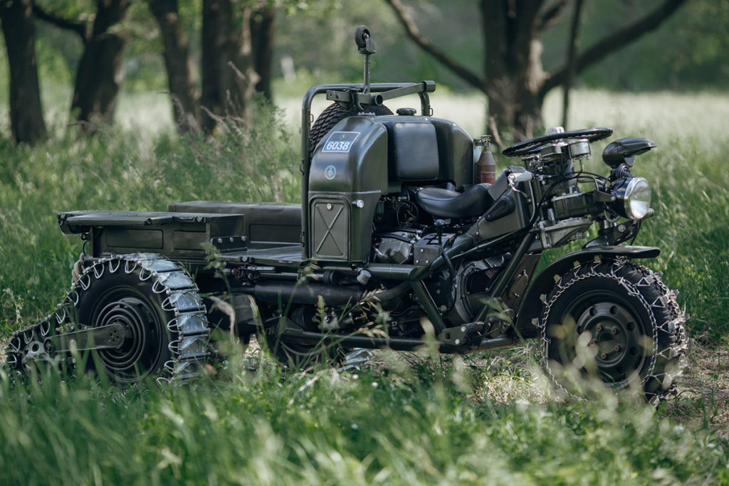 Moto Guzzi Mechanical Mule, restored by Costantino Frontalini.