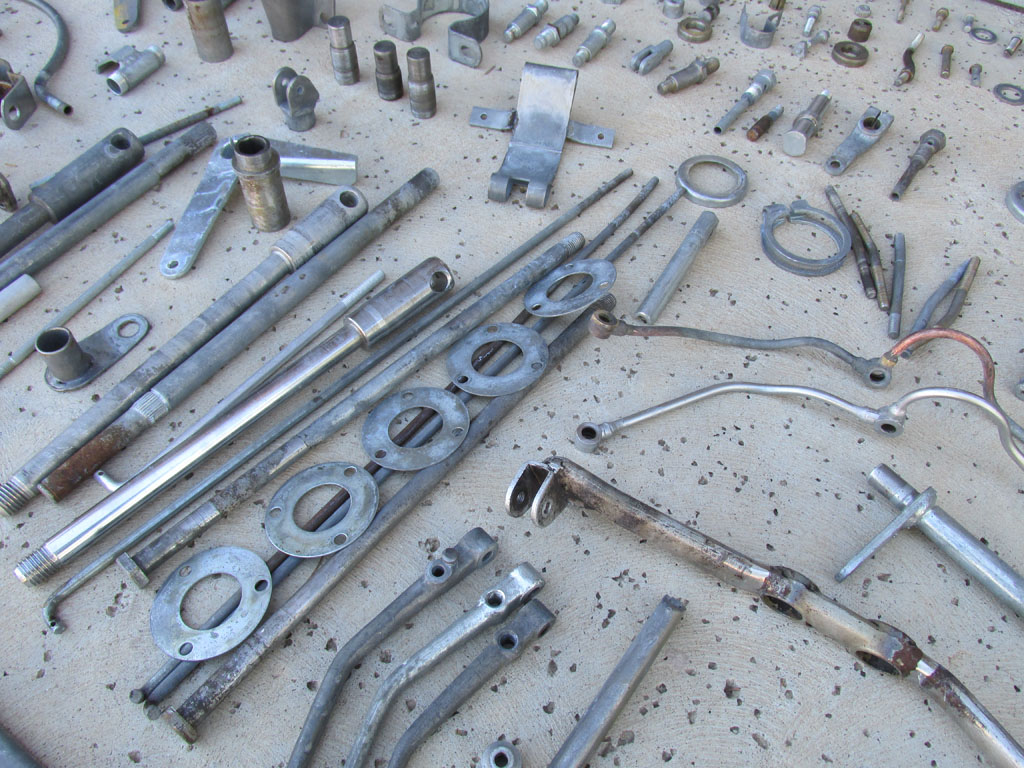 Parts to be zinc plated.