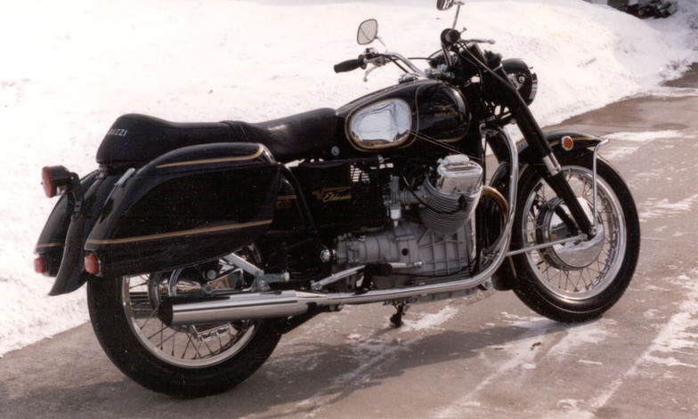 Bub mufflers on a Moto Guzzi Eldorado