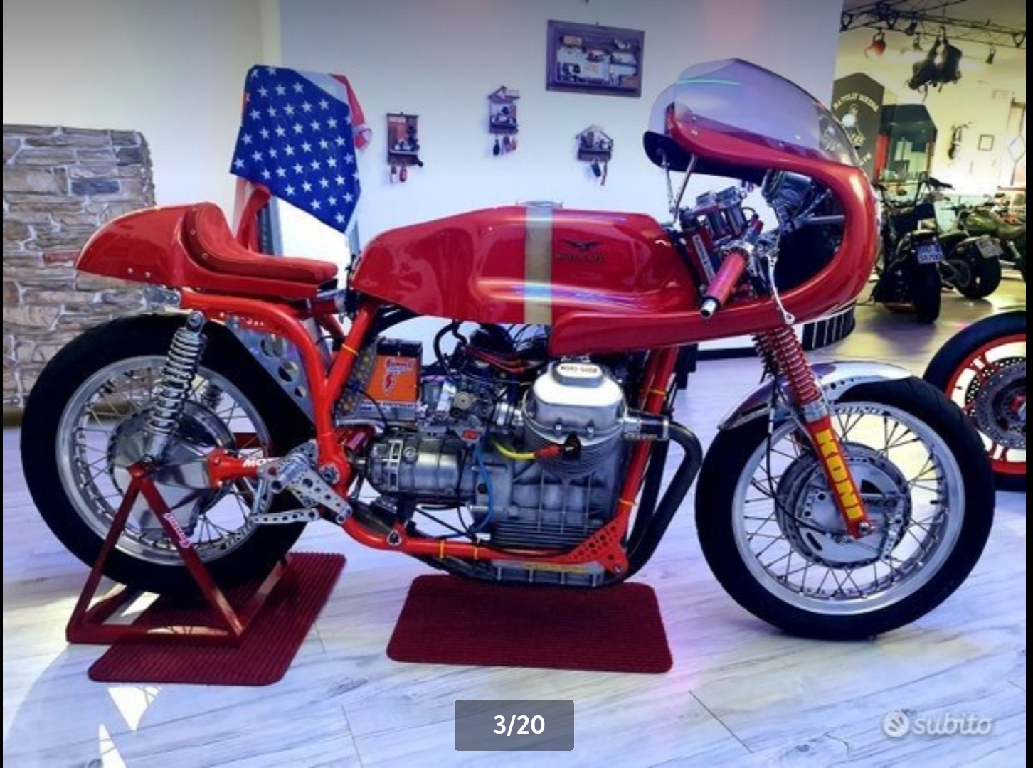 Moto Guzzi custom V7 Loopframe