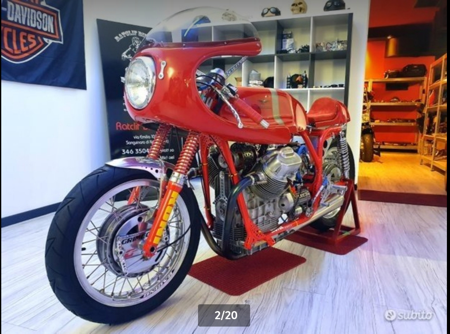 Moto Guzzi custom V7 Loopframe