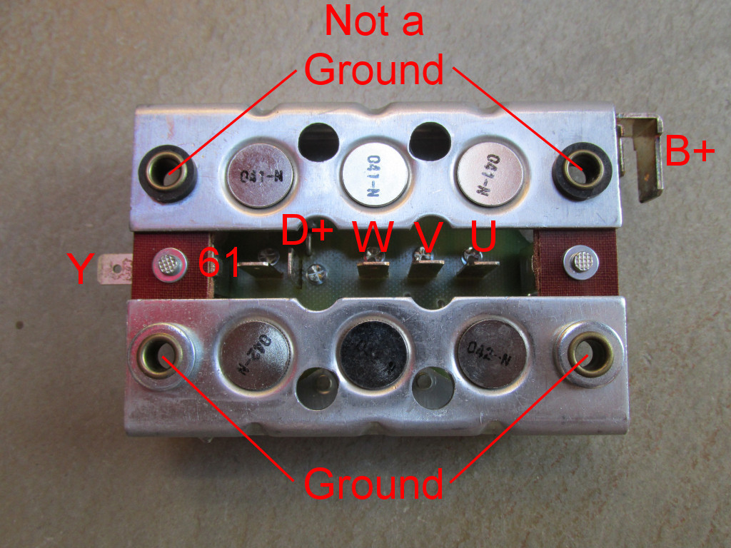 Rectifier (diode board) as used on many Moto Guzzi models.