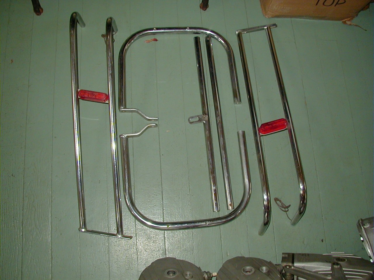 For Tontis: DB crash bars and light bar, all NOS.