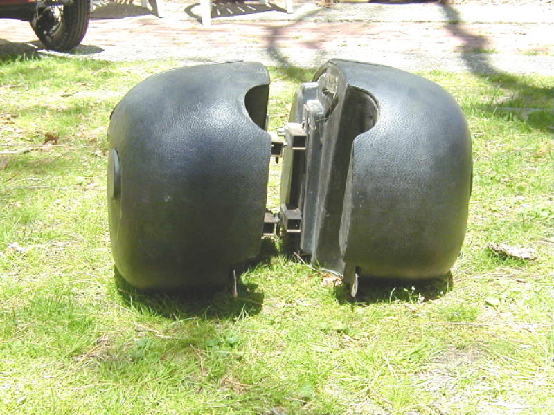 Enduro saddlebags for a Moto Guzzi.