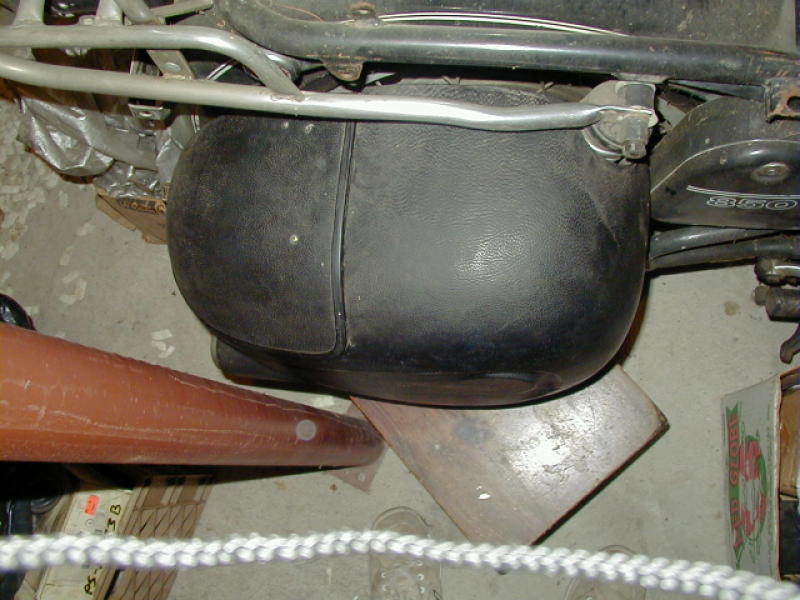 Enduro saddlebags for a Moto Guzzi.