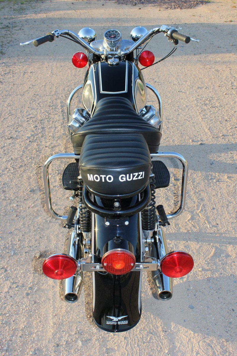 Shawn Lamb's and Jack Chew's Moto Guzzi.