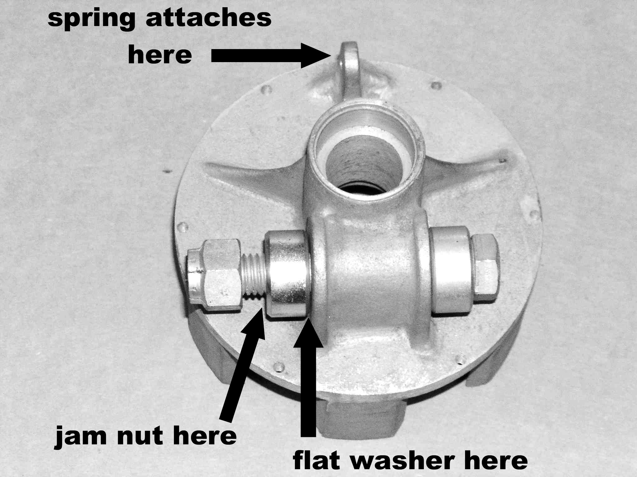 B&M Model MC Friction Drive Siren, detail. These sirens were mounted by some police departments on Moto Guzzi V700, V7 Special, Ambassador, 850 GT, 850 GT California, Eldorado, and 850 California Police motorcycles.