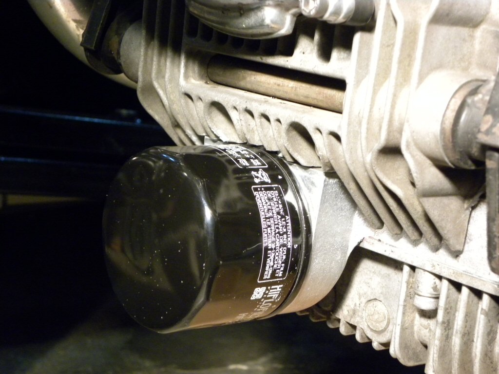 Sump extension fit to a Moto Guzzi V1000 I-Convert.