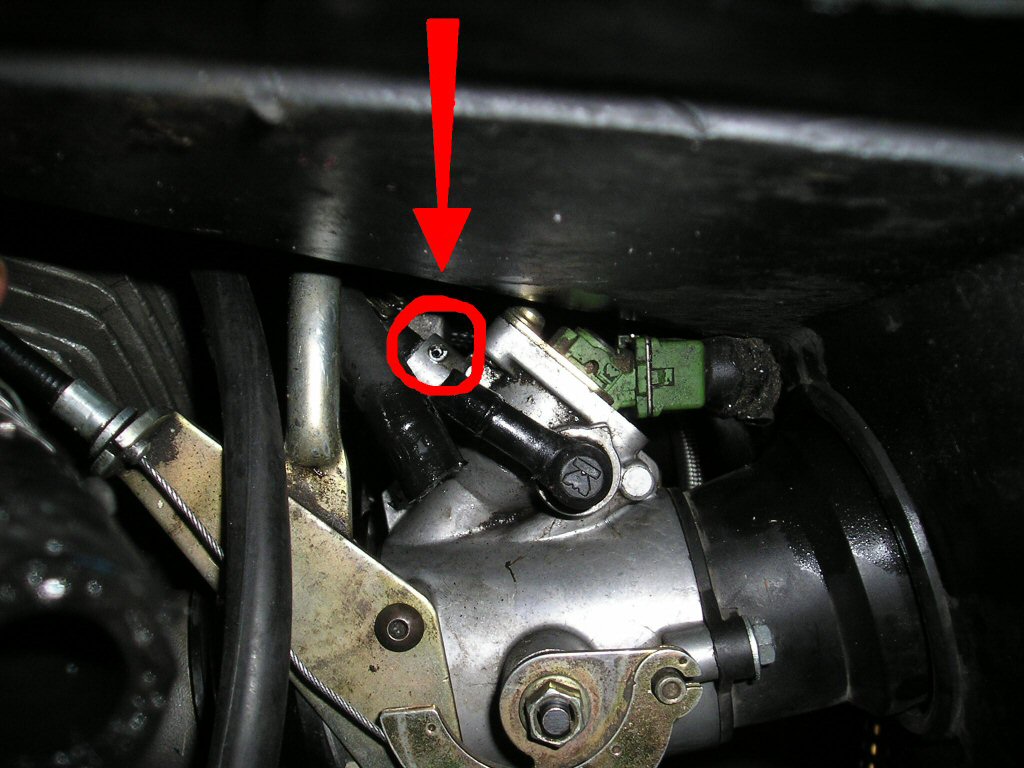 Weber fuel spigot for Moto Guzzi Centauro.