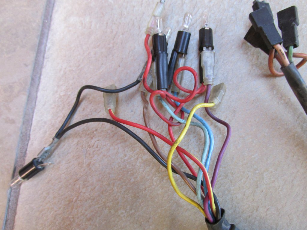 Dash wiring for a Moto Guzzi Le Mans III (MG# 28747250).