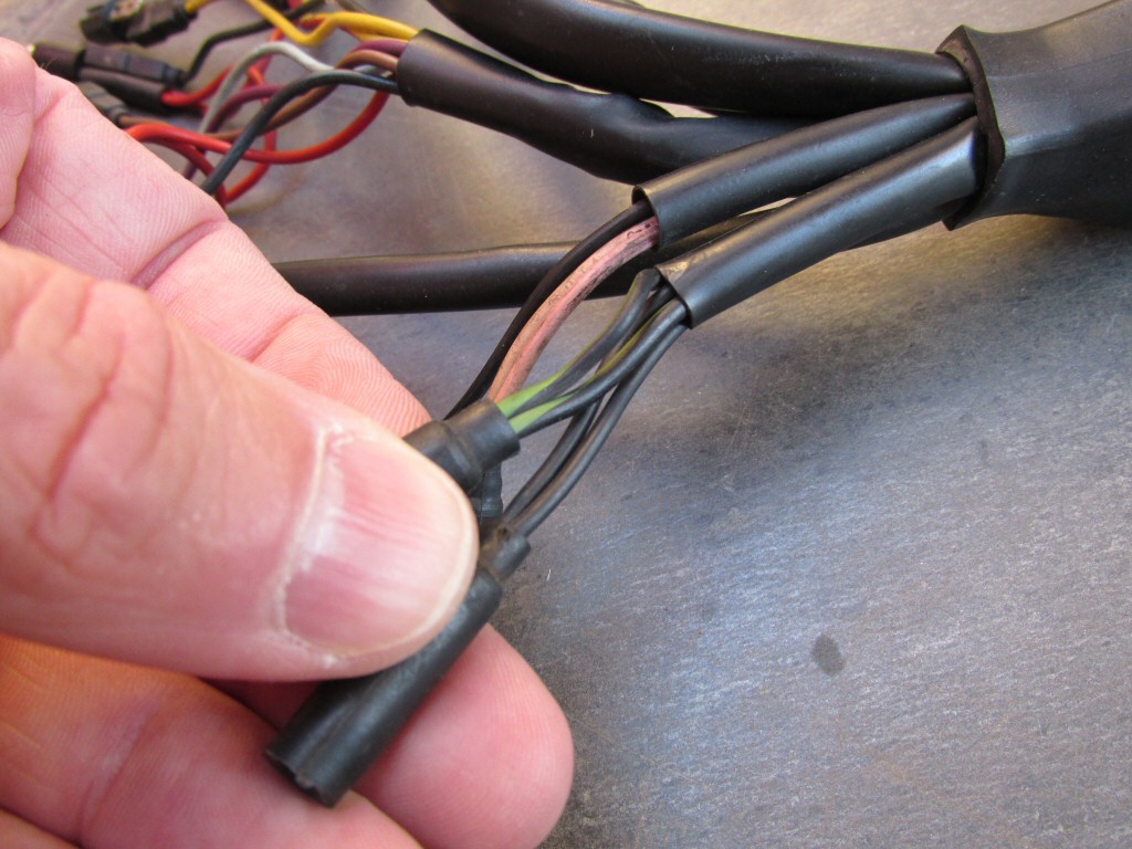 Dash wiring for a 1985 Moto Guzzi Le Mans 1000 (MG# 28747261).