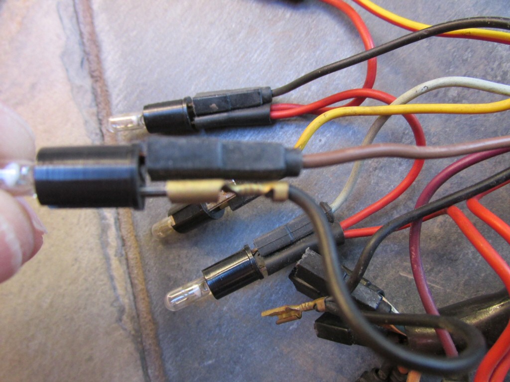 Dash wiring for a 1985 Moto Guzzi Le Mans 1000 (MG# 28747261).